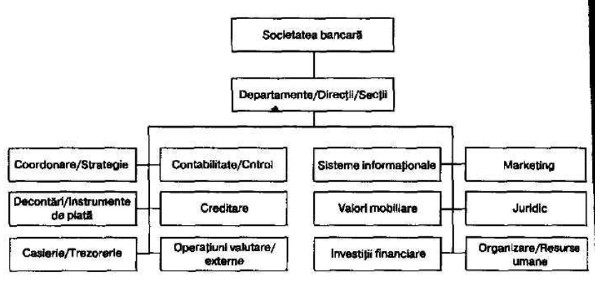 Departamentele direcţiile secţiile principalele ale băncii comerciale